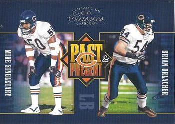 2005 Donruss Classics - Past and Present Silver #PP-4 Mike Singletary / Brian Urlacher Front
