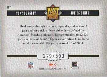 2005 Donruss Classics - Past and Present Silver #PP-7 Tony Dorsett / Julius Jones Back