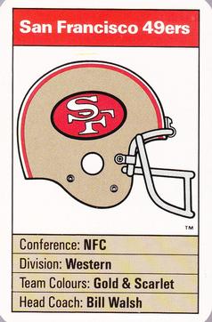 1987 Ace Fact Pack San Francisco 49ers #NNO 49ers Information Front