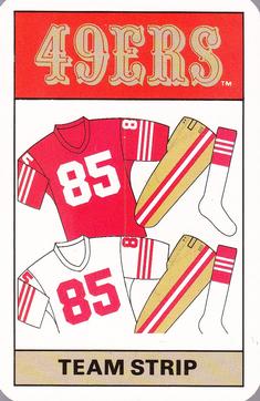 1987 Ace Fact Pack San Francisco 49ers #NNO 49ers Team Strip Front