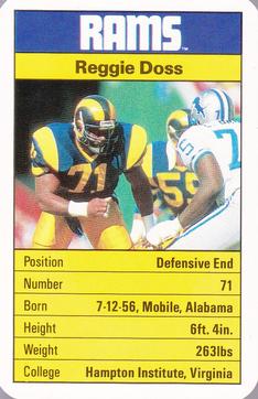 1987 Ace Fact Pack Los Angeles Rams #NNO Reggie Doss Front
