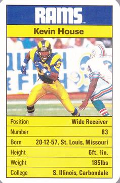 1987 Ace Fact Pack Los Angeles Rams #NNO Kevin House Front