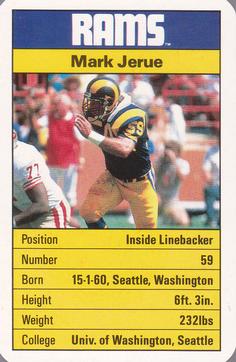 1987 Ace Fact Pack Los Angeles Rams #NNO Mark Jerue Front