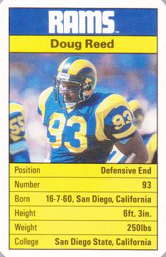 1987 Ace Fact Pack Los Angeles Rams #NNO Doug Reed Front