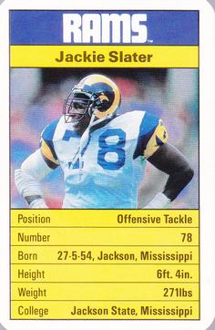 1987 Ace Fact Pack Los Angeles Rams #NNO Jackie Slater Front