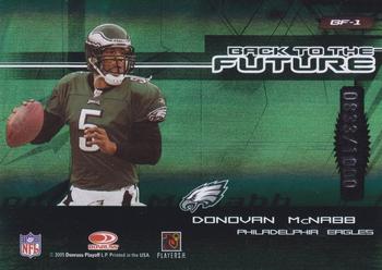 2005 Donruss Elite - Back to the Future Green #BF-1 Randall Cunningham / Donovan McNabb Back