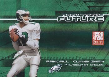 2005 Donruss Elite - Back to the Future Green #BF-1 Randall Cunningham / Donovan McNabb Front