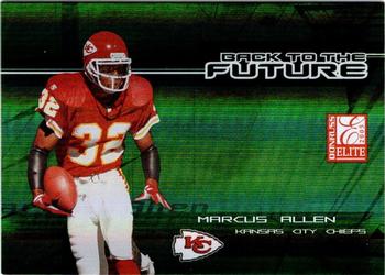 2005 Donruss Elite - Back to the Future Green #BF-3 Marcus Allen / Priest Holmes Front