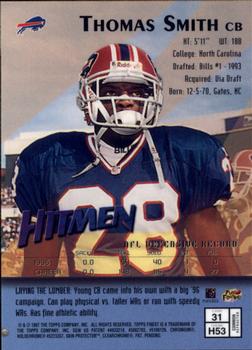 1997 Finest - Refractors #31 Thomas Smith Back