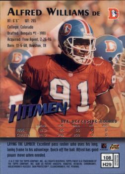 1997 Finest - Refractors #108 Alfred Williams Back