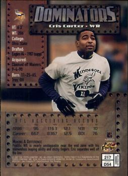 1997 Finest - Refractors #217 Cris Carter Back