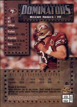 1997 Finest - Refractors #233 Brent Jones Back