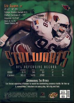 1997 Finest - Refractors #311 Eric Swann Back