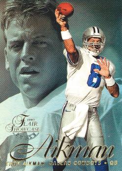 1997 Flair Showcase #8 Troy Aikman Front