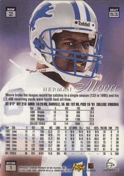 1997 Flair Showcase #53 Herman Moore Back