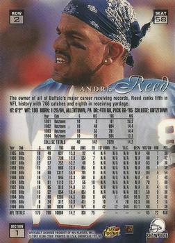 1997 Flair Showcase #58 Andre Reed Back