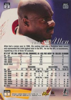 1997 Flair Showcase #83 Terry Allen Back