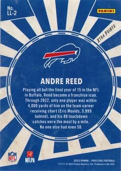 2023 Panini Prestige - Living Legends Xtra Points Red #LL-2 Andre Reed Back