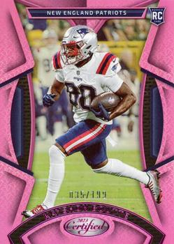 2023 Panini Certified - Pink Mirror #124 Kayshon Boutte Front