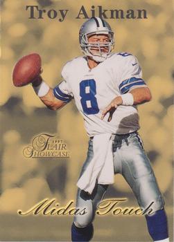 1997 Flair Showcase - Midas Touch #1 MT Troy Aikman Front