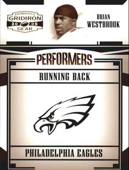 2005 Donruss Gridiron Gear - Performers Gold #P-5 Brian Westbrook Front