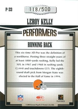 2005 Donruss Gridiron Gear - Performers Gold #P-33 Leroy Kelly Back