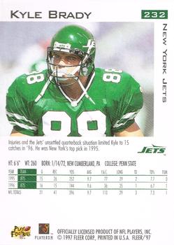 1997 Fleer #232 Kyle Brady Back