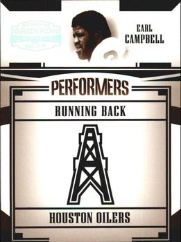2005 Donruss Gridiron Gear - Performers Silver Holofoil #P-16 Earl Campbell Front