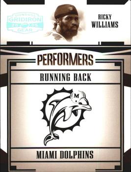 2005 Donruss Gridiron Gear - Performers Silver Holofoil #P-42 Ricky Williams Front