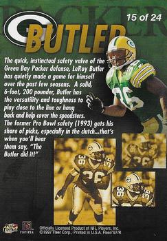 1997 Fleer - Fleer All-Pro #15 LeRoy Butler Back