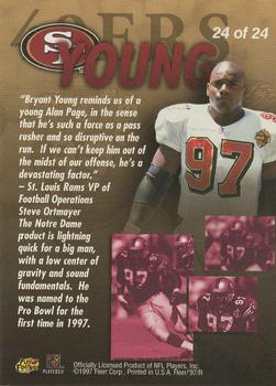 1997 Fleer - Fleer All-Pro #24 Bryant Young Back
