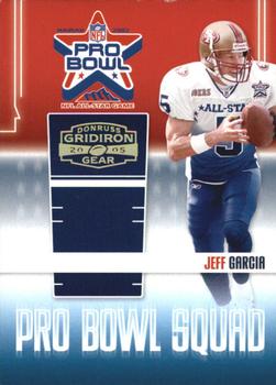 2005 Donruss Gridiron Gear - Pro Bowl Squad Gold Holofoil #PBS-4 Jeff Garcia Front