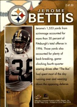 1997 Fleer - Game Breakers #2 Jerome Bettis Back