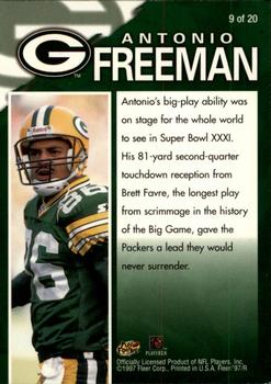 1997 Fleer - Game Breakers #9 Antonio Freeman Back