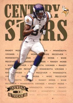 2005 Donruss Throwback Threads - Century Stars #CS-19 Randy Moss Front