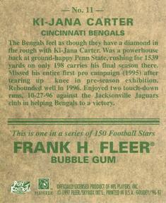 1997 Fleer Goudey #11 Ki-Jana Carter Back