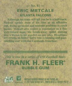 1997 Fleer Goudey #81 Eric Metcalf Back