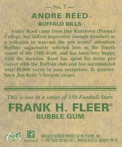 1997 Fleer Goudey #7 Andre Reed Back