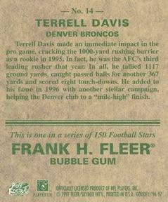 1997 Fleer Goudey #14 Terrell Davis Back