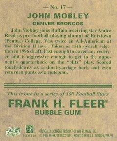 1997 Fleer Goudey #17 John Mobley Back
