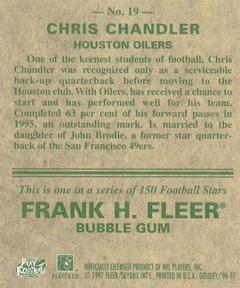 1997 Fleer Goudey #19 Chris Chandler Back
