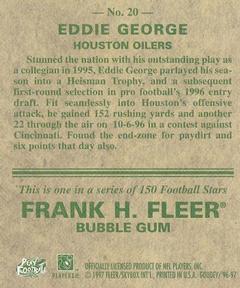 1997 Fleer Goudey #20 Eddie George Back
