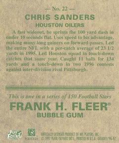 1997 Fleer Goudey #22 Chris Sanders Back