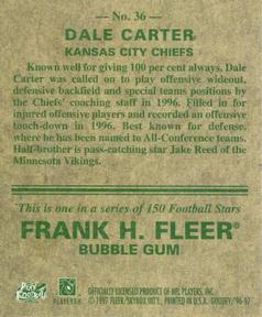 1997 Fleer Goudey #36 Dale Carter Back