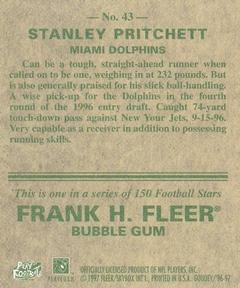 1997 Fleer Goudey #43 Stanley Pritchett Back