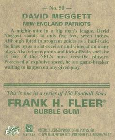 1997 Fleer Goudey #50 Dave Meggett Back