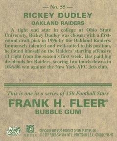 1997 Fleer Goudey #55 Rickey Dudley Back