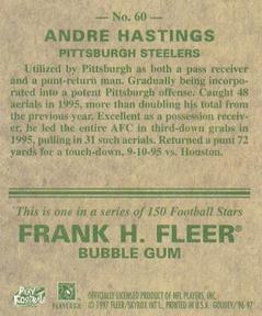 1997 Fleer Goudey #60 Andre Hastings Back