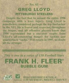 1997 Fleer Goudey #61 Greg Lloyd Back