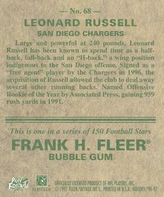 1997 Fleer Goudey #68 Leonard Russell Back